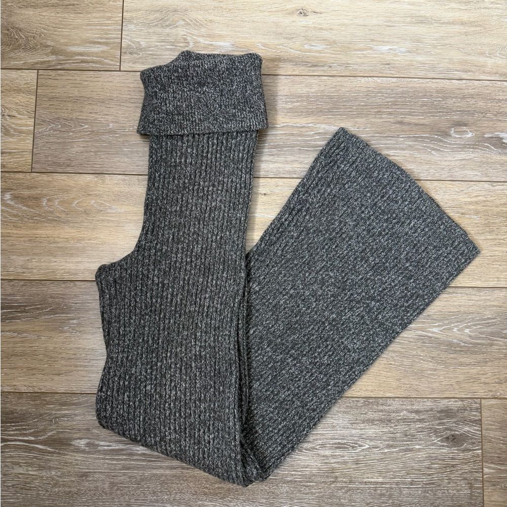 Aerie Gray Boot Cut Knit Pants Sz S